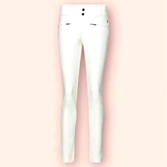 PERFECT MOMENT Aurora Woman's Skinny Ski Pants Snow White Size MED - Picture 1 of 3
